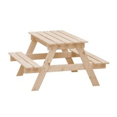 Timbela Kindersitzgarnitur Holz M010-1 mit Staufach