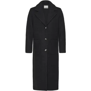 Wintermantel ICHI "Jacke IHSTIPA", Damen, Gr. 40, schwarz, Obermaterial: 50% Polyester PES. 50% Wolle mw., Mäntel Wintermantel