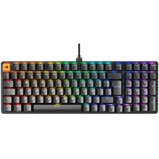 Glorious Gaming GMMK 2 Full Size (96%) – Mechanisches Gaming-Keyboard, Aluminiumrahmen, anpassbar, Doubleshot-Kappen, Fox Schalter, tastenweise RGB, Spanisch QWERTY Layout - Schwarz