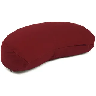 Bodhi Meditationskissen Halbmond | Bodenkissen für Yoga & Meditation | Yogi MOND ECO | 100 % Bio-Baumwollbezug | Yogakissen halbmondförmig mit Buchweizenfüllung | Ergonomisches Halbmondkissen