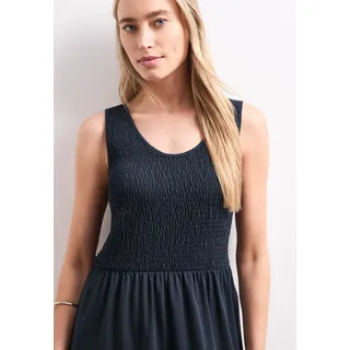 STREET ONE Midikleid Unifarben Blau 40