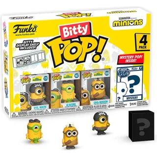 FUNKO Bitty POP - Minions Eye Matie #4er Pack - Gelb