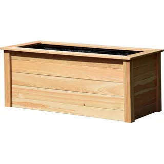 dobar Hochbeet Two-Tone inkl. Pflanzfolie, 2-Farbiger Pflanzkasten, 108 x 65 x 60 cm, Anthrazit