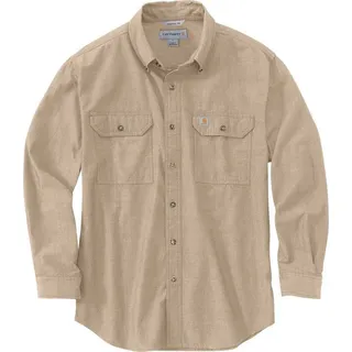 CARHARTT Loose Fit Midweight Chambray Hemd, beige, - XXL