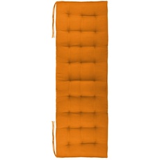 Brandsseller Bankauflage Bankkissen Outdoor/Indoor 27er Steppung ca.140x40x4 cm Orange