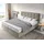 Boxspringbett Dream-Fine 180x200 cm Mikrofaser Beige mit Matratze und Topper