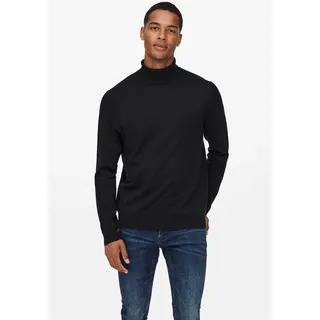 ONLY & SONS Rollkragenpullover »ONSWYLER LIFE REG ROLL NECK KNIT NOOS«, schwarz