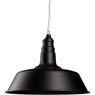 Relaxdays Pendelleuchte Industrie, Deckenleuchte einflammig, Hängelampe Metall, H x B x T: 120 x 36 x 36 cm, schwarz