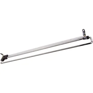 SOTECH Kleiderbügelhalter Kleiderbügelauszug 450 mm ausziehbar | platzsparender Kleiderbügelauszug für Schrank und Garderobe aus Metall