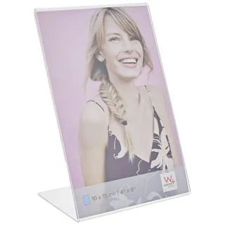 walther + design Bilderrahmen ASH1015 transparent 10x15 cm 2er Set