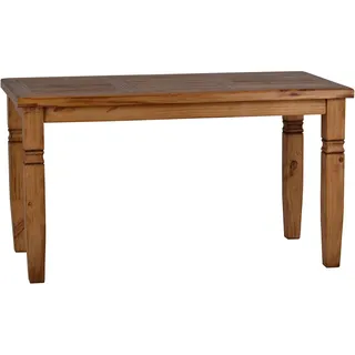 MiaMöbel Mexico Esstisch, 120cm Massivholz Pinie Mexiko Möbel Mexikanisch