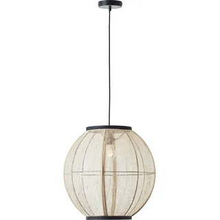 Brilliant Pendelleuchte Tanah Ø 47 cm Bambus-Schwarz