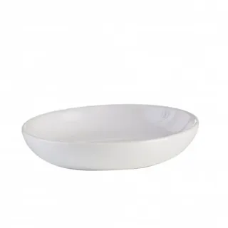 Testrut axentia Seifenschale Leander, dekorative Badausstattung, ovale Seifenablage, Seifenhalter ohne Wandmontage, Badaccessoires aus Keramik,ca. 10,5 x 10,5 cm,