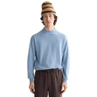 Scotch & Soda Dropped Shoulder Mock Pullover - Faded Denim - XL