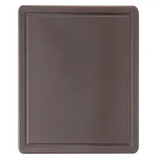 Stalgast Schneidebrett, HACCP, GN 1/2, spülmaschinenfest, Praktisches Schneidbrett, 12 mm zum Schneiden und Servieren, Braun für gekochtes Fleisch