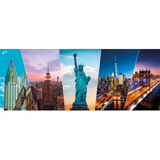Nathan Puzzle 1000 Teile – Die Sehenswürdigkeiten von New York – Erwachsene und Kinder ab 14 Jahren – Premium-Puzzle – perfekte Integration – Urban Collection – 12000892