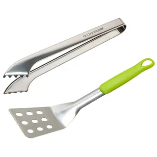 Outdoorchef Grillbesteck-Set 24,5 x 6,6 x 41 cm Edelstahl, grün