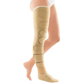 Medi circaid® juxtafit essentials Oberschenkel mit Knie kurz Kompressionssystem 1 St beige