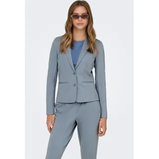 Only Jerseyblazer »ONLPOPTRASH – 2-Knopf Blazer mit taillierter Silhouette« regular fit, Milano Rib, Materialmix, Reverskragen, unifarben,