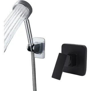 Duschventil, Premium Messing, Keramikkern, Matt Schwarz Design