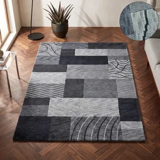 THEKO Royal Domas 4028 Wollteppich 70 x 140 cm Grau