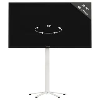 VCM Xila TV-Standfuß 61 x 100 cm Weiß Aluminium/Glas/Metall/Stahl
