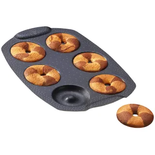 Tefal PerfectBake Mini J5734602 Kuchenform für 6 Mini-Bonuts, Antihaftbeschichtung, recyceltes und recycelbares Aluminium, goldfarbenes Gebäck, hergestellt in Frankreich, PerfectBake Mini J5734602