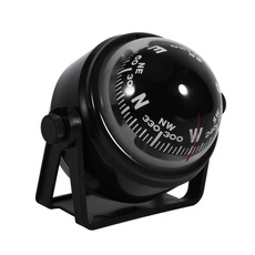 Akozon Digital Marine Kompass Voyager Kompass Digitaler, Mehrzweck Sea Marine Digital Compass Voyager Passt für Boot Caravan Truck (Weiß oder Schwarz) (Schwarz)