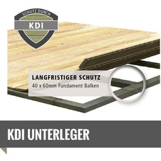 Bild von Kerko 3 Gartenhaus inkl. Anbau - Rückwand 2.4m terragrau (9186)