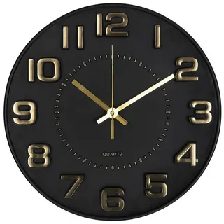 Atmosphera Créateur d'intérieur Wanduhr in schwarz D30cm