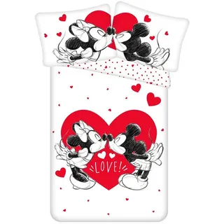 textilomanie Mickey Mouse Leinen 140 x 200 cm + 70 x 90 cm