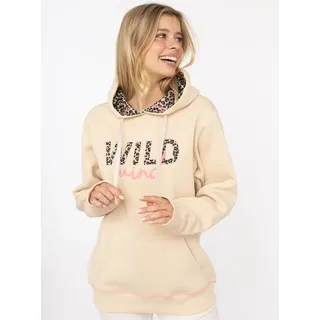 Zwillingsherz Wild Mind Hoodie Beige L/XL