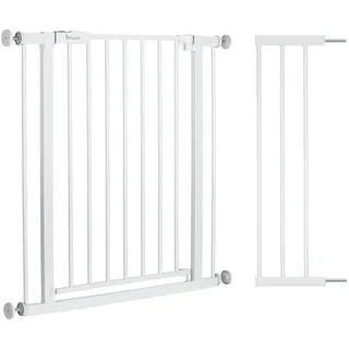 hauck Open N Stop 2 Set inklusive Verlängerung 21 cm White« auch als Treppenschutzgitter verwendbar; 96-101 cm, 77 cm Hoch, Beidseitige Einhand Öffnung, ohne Bohren, für Innen