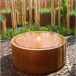 Adezz Wassertisch Ronde 2 Cortenstahl