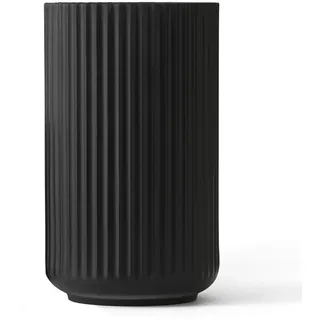 Lyngby Porcelæn Vase H38 cm Lyngby Designklassiker Zeitloses Design, schwarz
