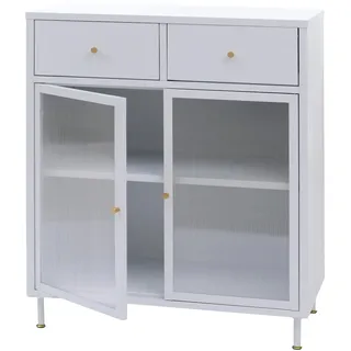 Mendler Highboard 96 x 80 x 40 cm Weiß