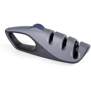 Manuelle Messerschärfer mit 3 Stufen 5 in 1,Profi Messerschleifer 5 Winkelverstellung Wolframstahl für Grob und Spezialkeramik für Feinschliff Knife Sharpener Schärfen Aller Messer/Scheren