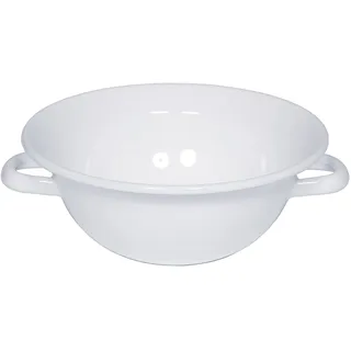 Riess, 0599-033, Weitling Ø 14cm, WEISS, Weiß, Emaille, Vol. (rec.): 0,4 Liter, Made in Österreich, LBH: 18,9x15,0x5,9cm, 0,241kg, Induktionskocher kompatibel, Gasherd geeignet, Spülmaschinenfest