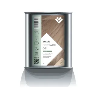 eukula® euku premium Hartwachs Öl, halbmatt, Schichtbildendes Öl auf der Basis von Pflanzenölen, 1 Liter - Dose