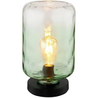 Globo Tischleuchte , Grün, Klar , Glas , 32.5 cm , Wippschalter , Lampen & Leuchten, Innenbeleuchtung, Tischlampen, Tischlampen