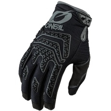 O'NEAL | Fahrrad- & Motocross-Handschuhe | MX MTB DH FR Downhill Freeride | Langlebige, Flexible Materialien, Silikonprint für Grip | Sniper Elite Glove | Erwachsene | Schwarz Grau | Größe S