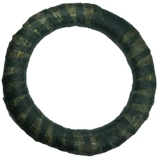 DekoPrinz Strohkränze mit Vlies, 1 Stück | ø 20 cm Durchmesser | 3 cm Stärke | Strohrömer, Türkranz, Deko-Kranz, Kranz-Rohling, Strohring