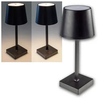 ChiliTec LED Tischleuchte Schwarz 2 St.