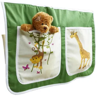 Mid.you Betttasche , Multicolor , Textil , Affe , 2 Fächer , 56x32x2 cm , Babymöbel & Kindermöbel, Kinderzimmer & Jugendzimmer, Kinderbettzubehör