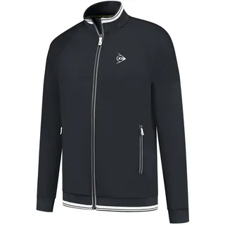 Dunlop Club HERREN TENNIS STRICKJACKE, Schwarz, L