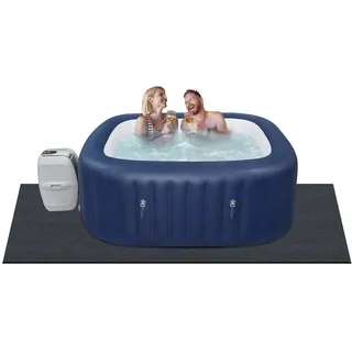 Vevor Poolunterlage 500 g/m2 Whirlpool Matte 2030 x 2030 x 1,9 mm Bodenplane Filz & PE Bodenschutz Pool Unterlegmatte Schutzmatte Bodenplatte Bodenschutzplane Poolteppich Filzmatte Bodenmatte