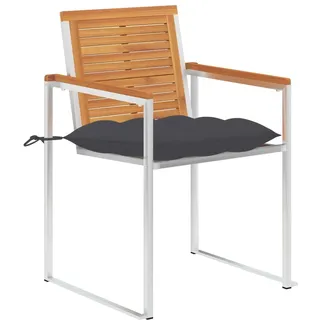 VidaXL 3061503, Akazienholz, Edelstahl, Edelstahl, Holz, 600 mm, 560 mm, 850 mm, 46 cm - Grau