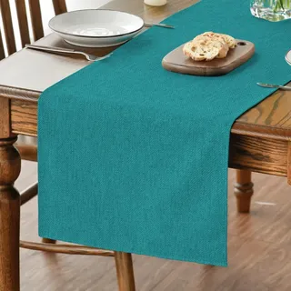 Artoid Mode Türkis Sommer Tischläufer, Herbst Aqua Abwaschbar Küche Esstisch Tisch Dekoration Drinnen Urlaub Party Dekor 40x100 cm