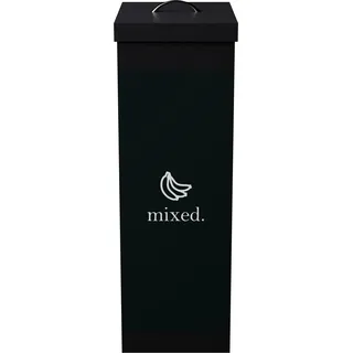 PAPERFLOW Wertstoffsammelbox für Restmüll schwarz 60 Liter - Schwarz