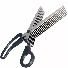 Sun-Star 7-Blade Shredder Scissors - 200 mm - Black (japan import)